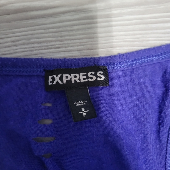 Blue express tank top size small racerback - Picture 2 of 3